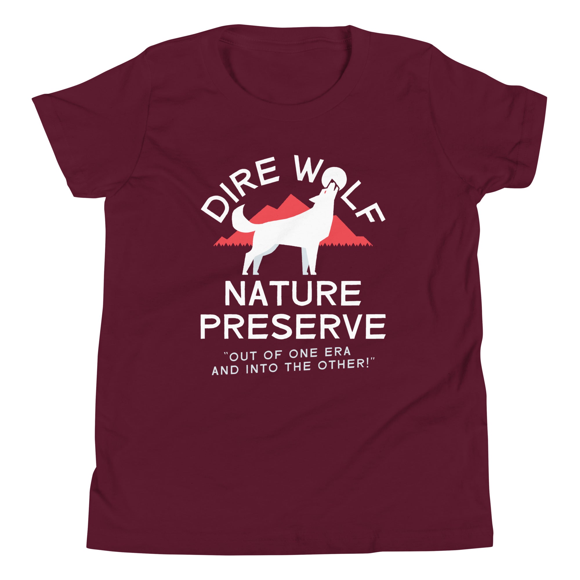 Dire Wolf Nature Preserve Kid's Youth Tee Hoodie, Sweatshirt | CoreVibeTees.com (Image 2)