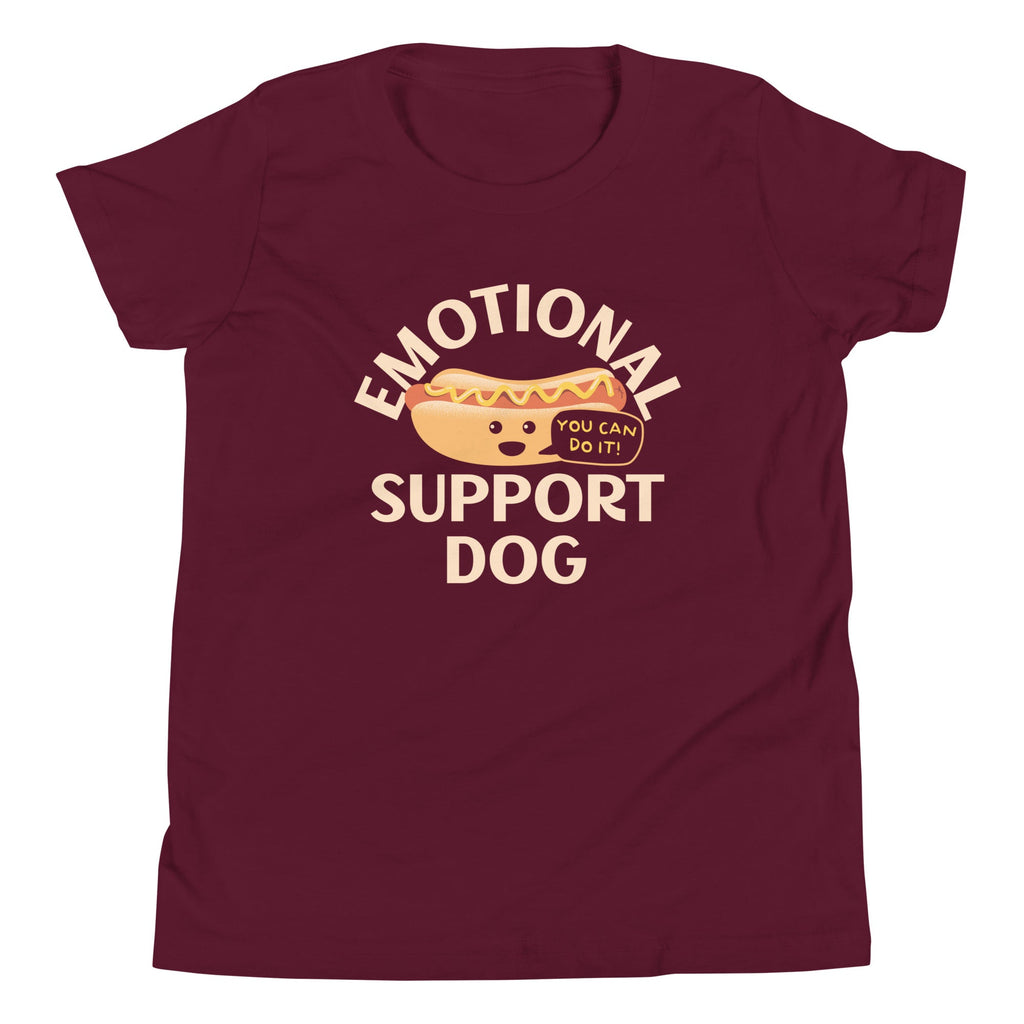 Emotional Support Dog Kid's Youth Tee Hoodie, Sweatshirt | CoreVibeTees.com (Image 3)