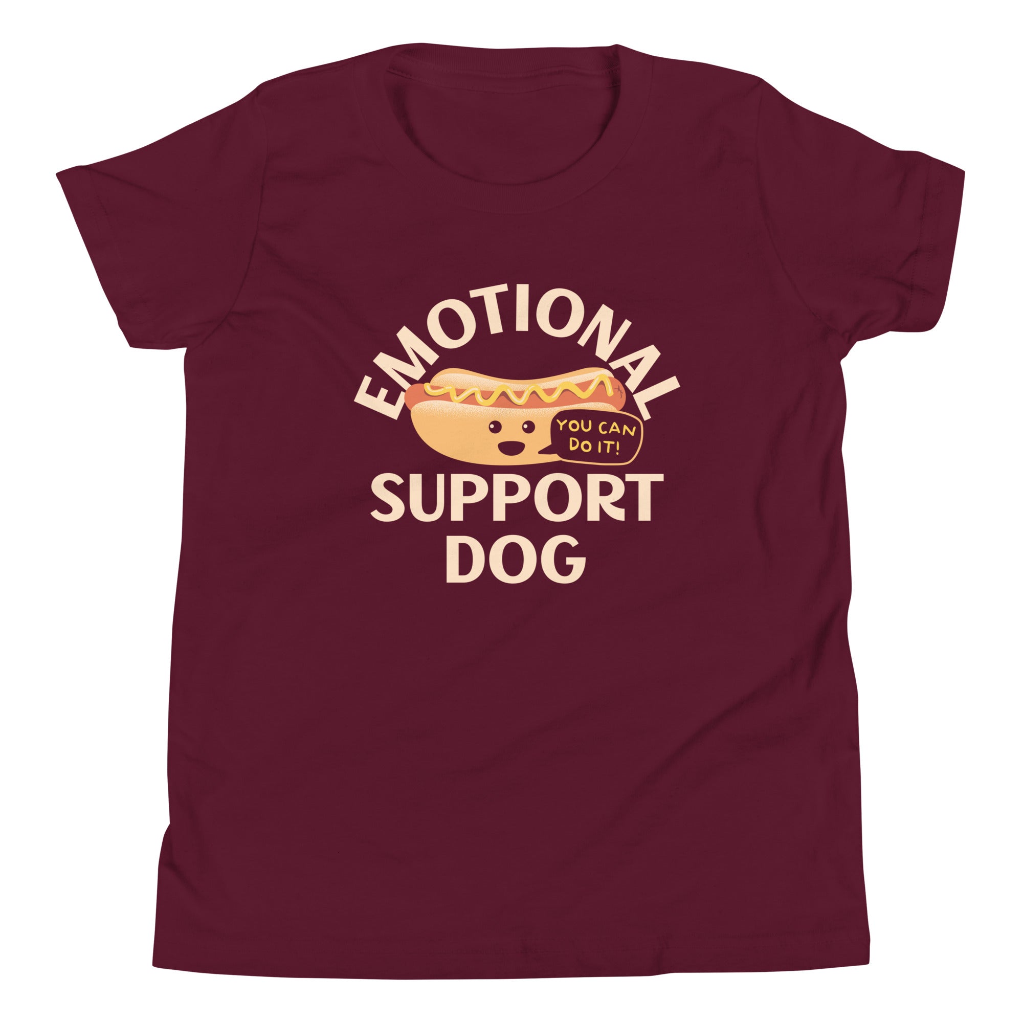 Emotional Support Dog Kid's Youth Tee Hoodie, Sweatshirt | CoreVibeTees.com (Image 3)