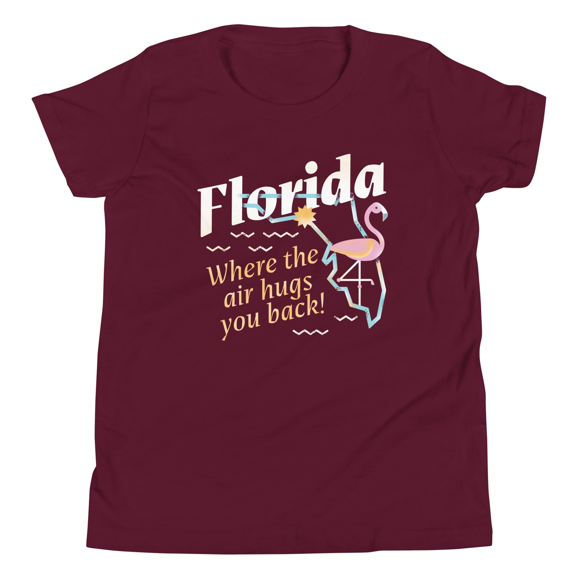 Florida Where The Air Hugs You Back Kid's Youth Tee