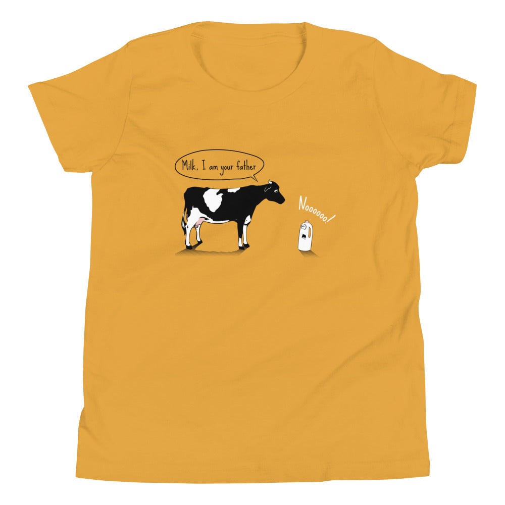 Milk, I am your father Kid's Youth Tee Hoodie, Sweatshirt | CoreVibeTees.com (Image 3)