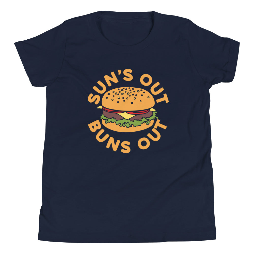 Sun's Out Buns Out Kid's Youth Tee Hoodie, Sweatshirt | CoreVibeTees.com (Image 3)