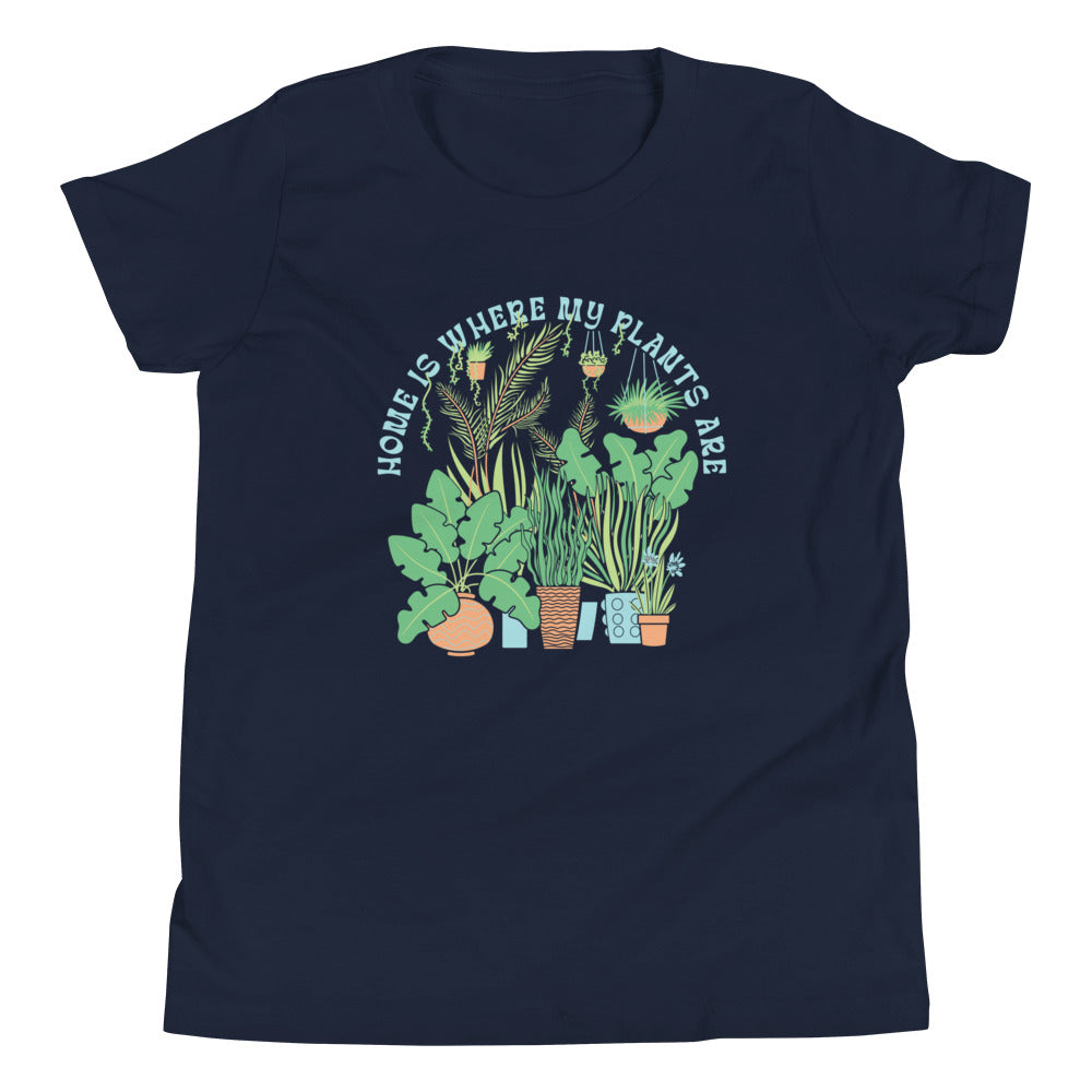Home Is Where The Plants Are Kid's Youth Tee Hoodie, Sweatshirt | CoreVibeTees.com (Image 2)