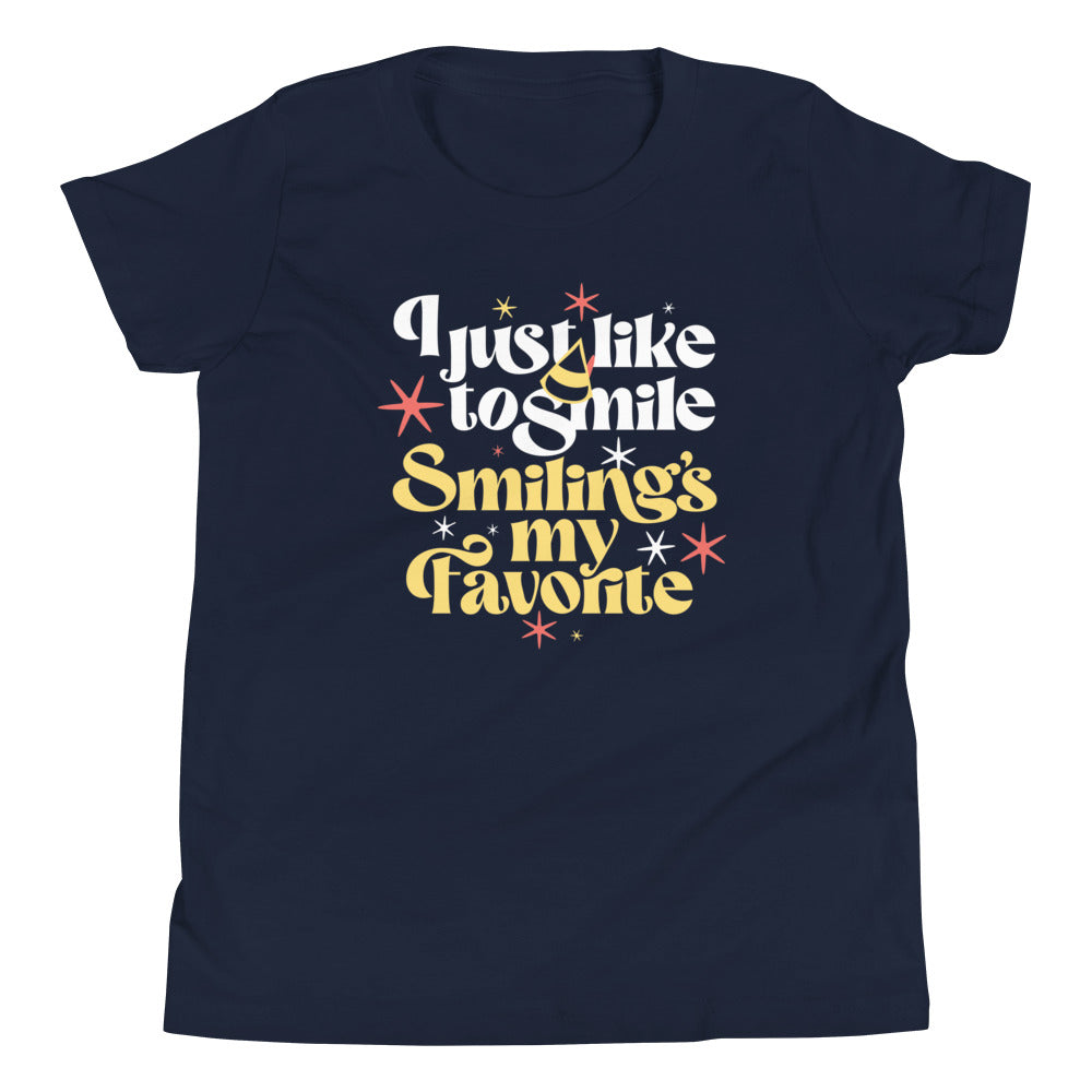 I Just Like To Smile Smiling's My Favorite Kid's Youth Tee Hoodie, Sweatshirt | CoreVibeTees.com (Image 3)