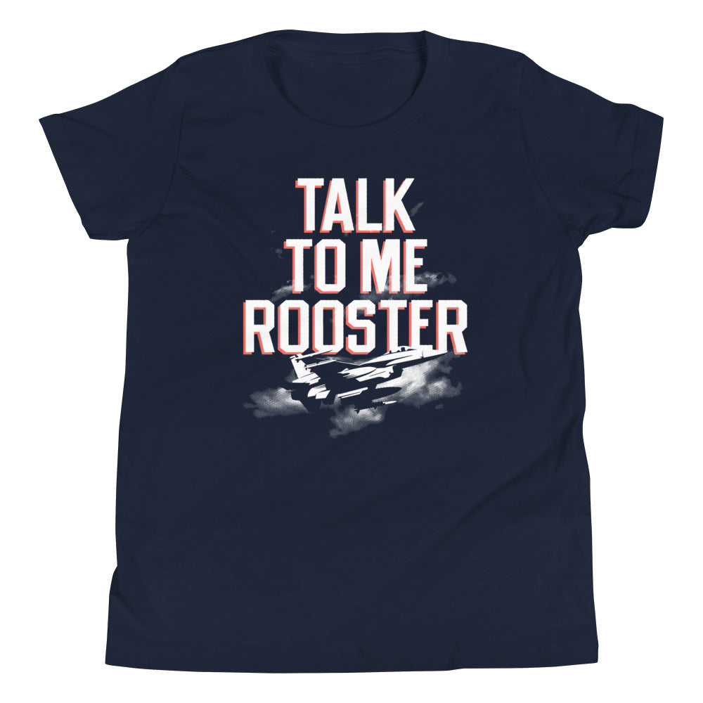 Talk To Me Rooster Kid's Youth Tee Hoodie, Sweatshirt | CoreVibeTees.com (Image 3)