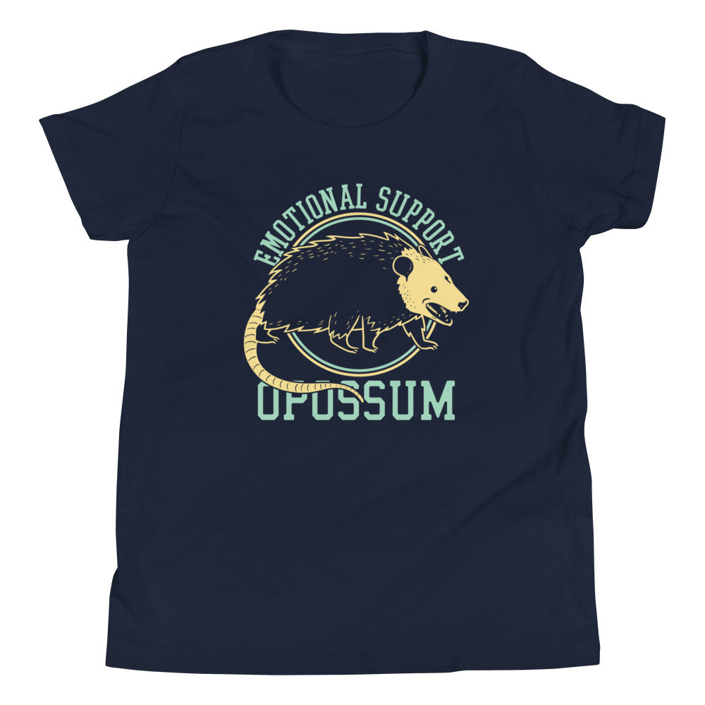 Emotional Support Opossum Kid's Youth Tee Hoodie, Sweatshirt | CoreVibeTees.com (Image 2)