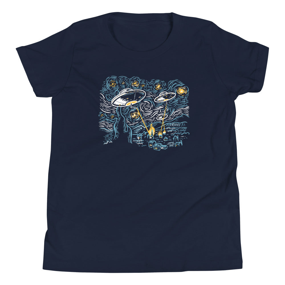Starry Invasion Kid's Youth Tee Hoodie, Sweatshirt | CoreVibeTees.com (Image 2)