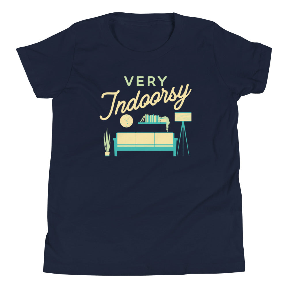Very Indoorsy Kid's Youth Tee Hoodie, Sweatshirt | CoreVibeTees.com (Image 3)