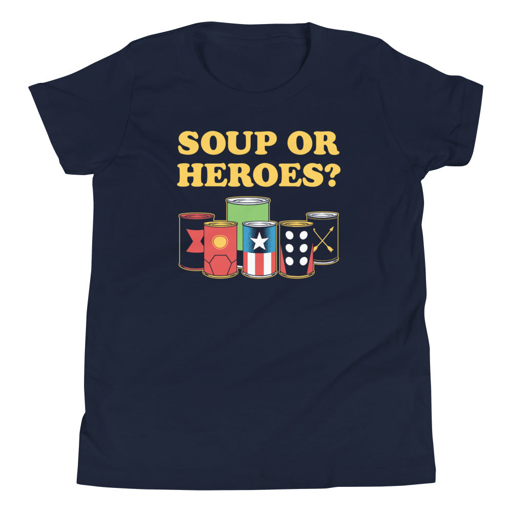 Soup Or Hero? Kid's Youth Tee Hoodie, Sweatshirt | CoreVibeTees.com (Image 2)