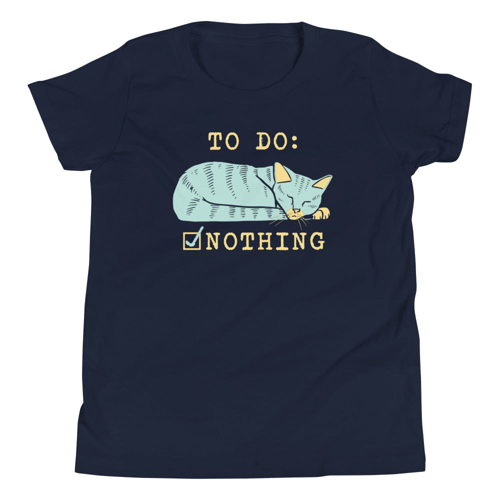 To Do: Nothing Kid's Youth Tee Hoodie, Sweatshirt | CoreVibeTees.com (Image 2)