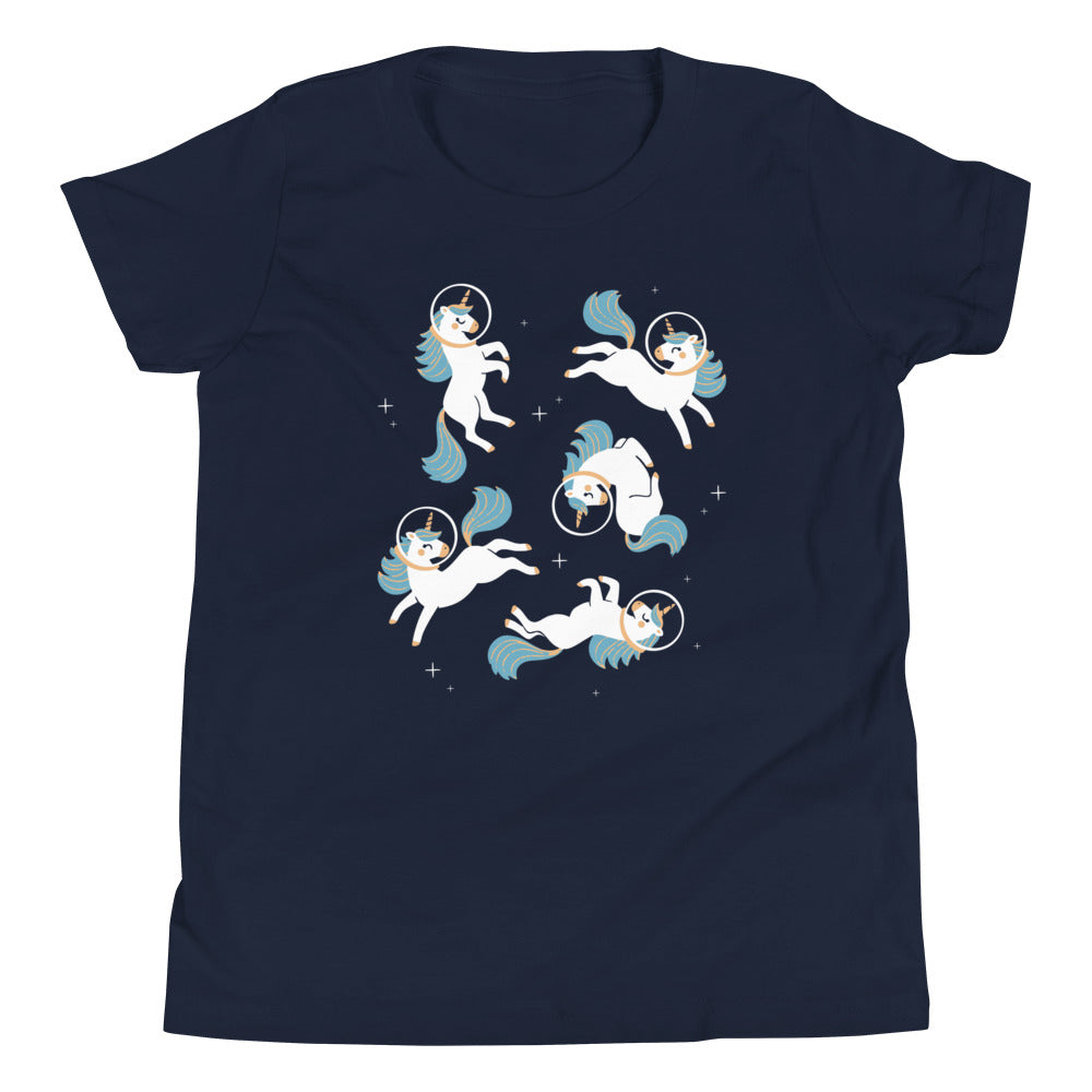 Unicorns In Space Kid's Youth Tee Hoodie, Sweatshirt | CoreVibeTees.com (Image 2)