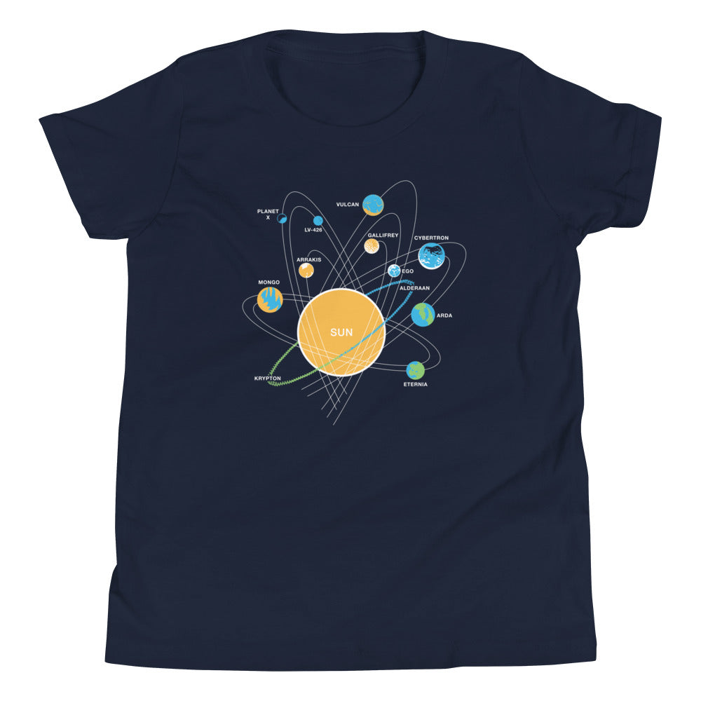 Solar System Kid's Youth Tee Hoodie, Sweatshirt | CoreVibeTees.com (Image 2)