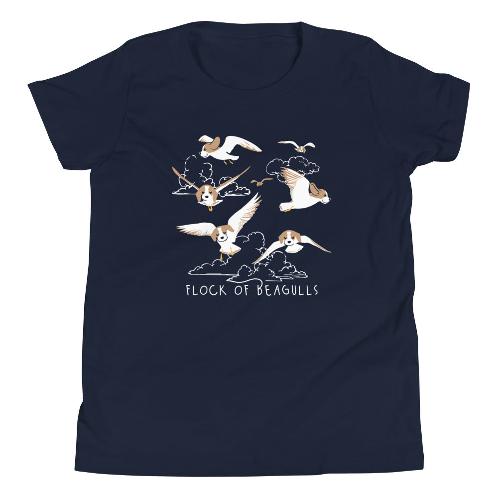 Flock Of Beagulls Kid's Youth Tee Hoodie, Sweatshirt | CoreVibeTees.com (Image 3)
