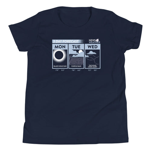 3 Day Forecast Kid's Youth Tee Hoodie, Sweatshirt | CoreVibeTees.com (Image 2)