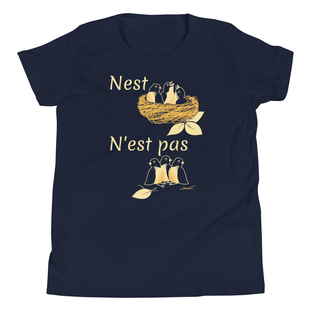 Nest N'est Pas Kid's Youth Tee Hoodie, Sweatshirt | CoreVibeTees.com (Image 3)
