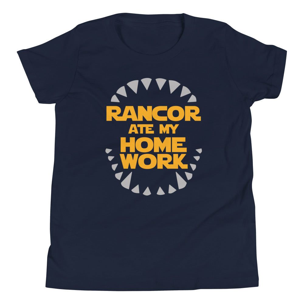 Rancor Ate My Homework Kid's Youth Tee Hoodie, Sweatshirt | CoreVibeTees.com (Image 3)