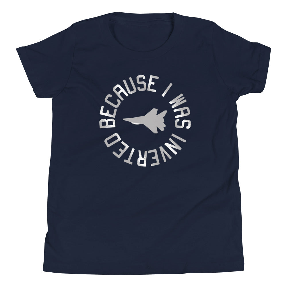 Because I Was Inverted Kid's Youth Tee Hoodie, Sweatshirt | CoreVibeTees.com (Image 1)