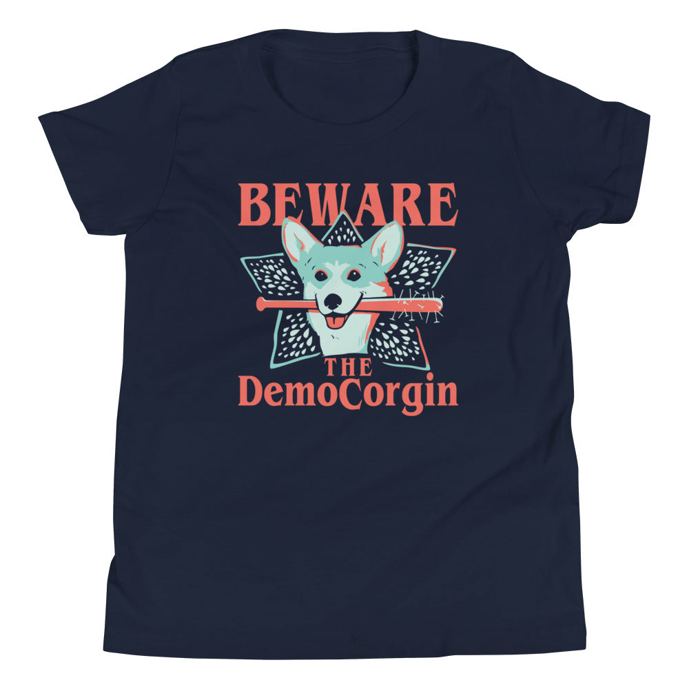 The DemoCorgin Kid's Youth Tee Hoodie, Sweatshirt | CoreVibeTees.com (Image 2)