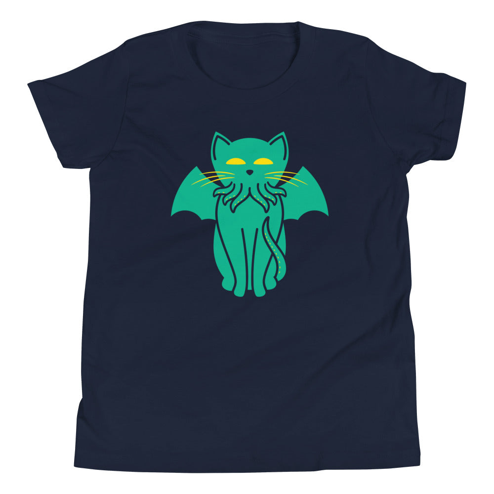 Cathulhu Kid's Youth Tee Hoodie, Sweatshirt | CoreVibeTees.com (Image 1)