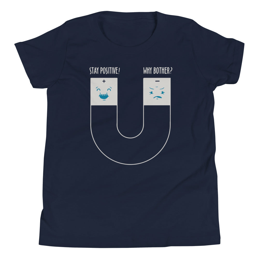 Stay Positive Kid's Youth Tee Hoodie, Sweatshirt | CoreVibeTees.com (Image 3)