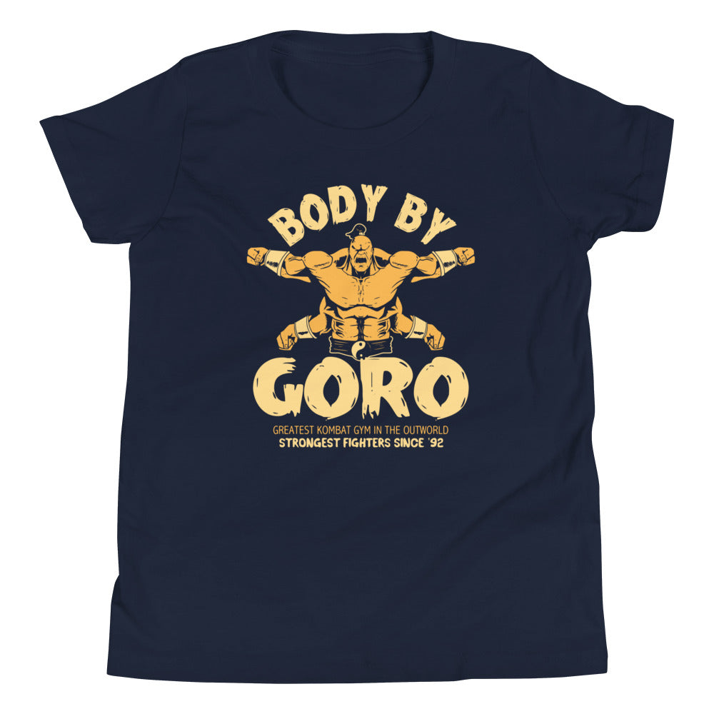 Body By Goro Kid's Youth Tee Hoodie, Sweatshirt | CoreVibeTees.com (Image 3)