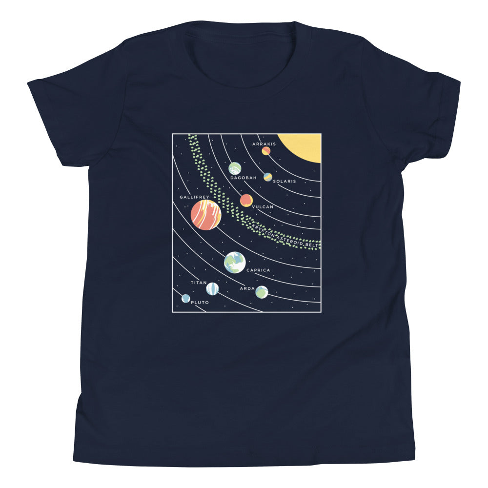 9 Planets Kid's Youth Tee Hoodie, Sweatshirt | CoreVibeTees.com (Image 2)