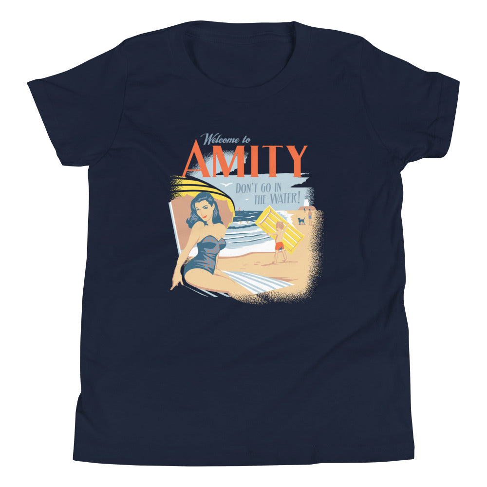 Welcome To Amity Kid's Youth Tee Hoodie, Sweatshirt | CoreVibeTees.com (Image 2)