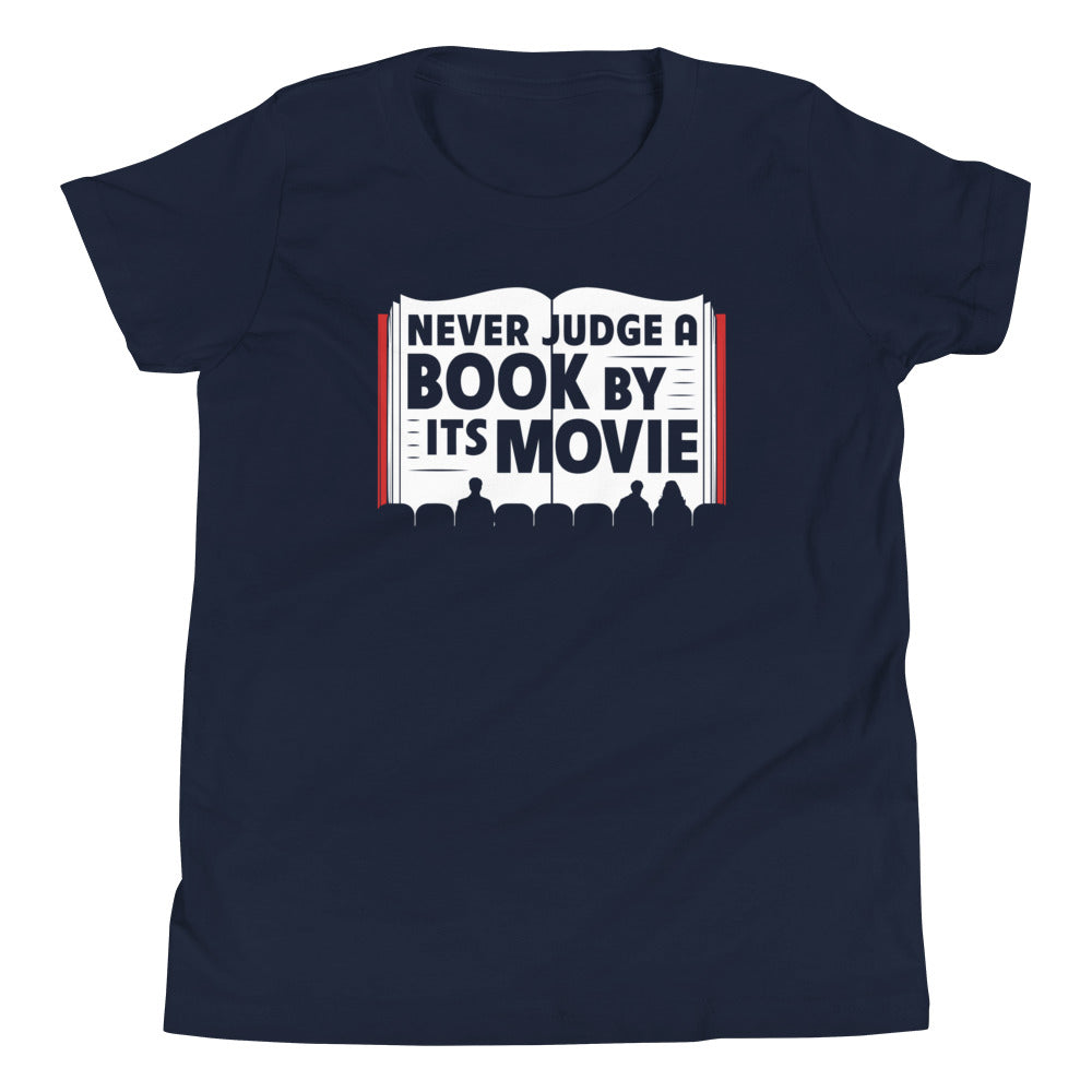 Never Judge A Book By Its Movie Kid's Youth Tee Hoodie, Sweatshirt | CoreVibeTees.com (Image 2)
