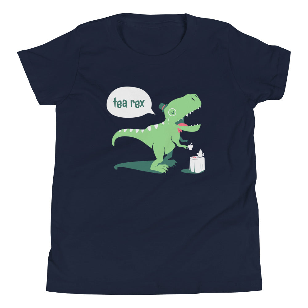 Tea Rex Kid's Youth Tee Hoodie, Sweatshirt | CoreVibeTees.com (Image 3)
