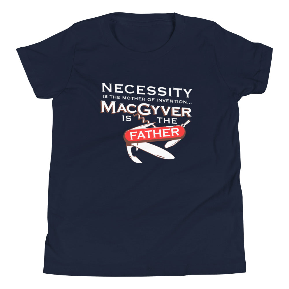 Necessity Is The Mother Kid's Youth Tee Hoodie, Sweatshirt | CoreVibeTees.com (Image 3)