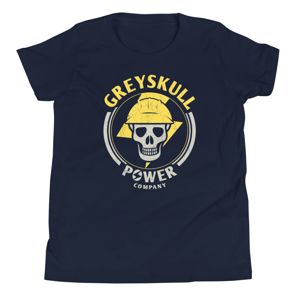 Greyskull Power Company Kid's Youth Tee Hoodie, Sweatshirt | CoreVibeTees.com (Image 1)