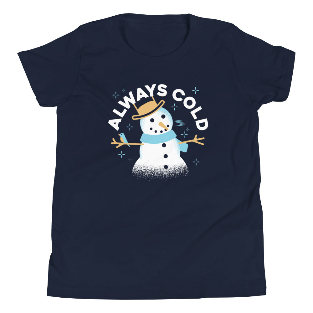 Always Cold Kid's Youth Tee Hoodie, Sweatshirt | CoreVibeTees.com (Image 3)