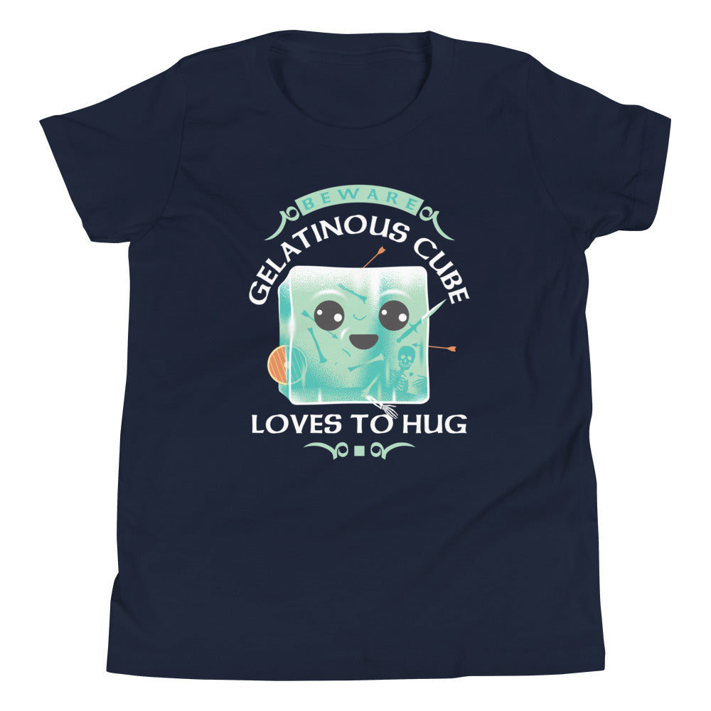 Gelatinous Cube Loves To Hug Kid's Youth Tee Hoodie, Sweatshirt | CoreVibeTees.com (Image 2)