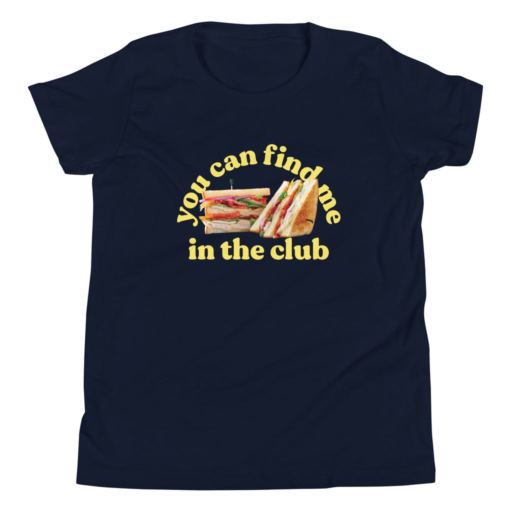 You Can Find Me In The Club Kid's Youth Tee Hoodie, Sweatshirt | CoreVibeTees.com (Image 3)