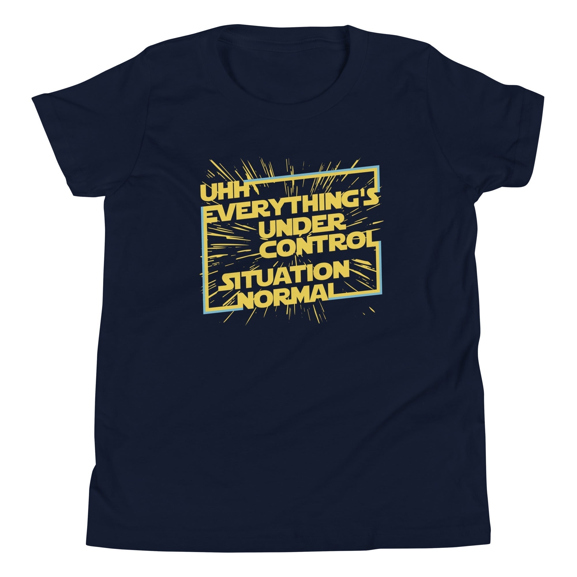 Everything's Under Control Situation Normal Kid's Youth Tee Hoodie, Sweatshirt | CoreVibeTees.com (Image 3)