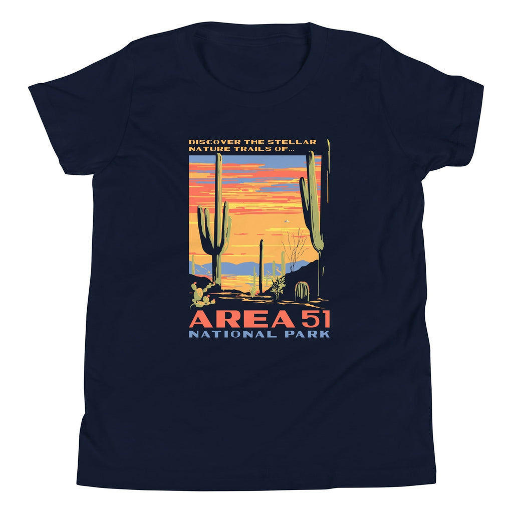 Area 51 National Park Kid's Youth Tee Hoodie, Sweatshirt | CoreVibeTees.com (Image 2)