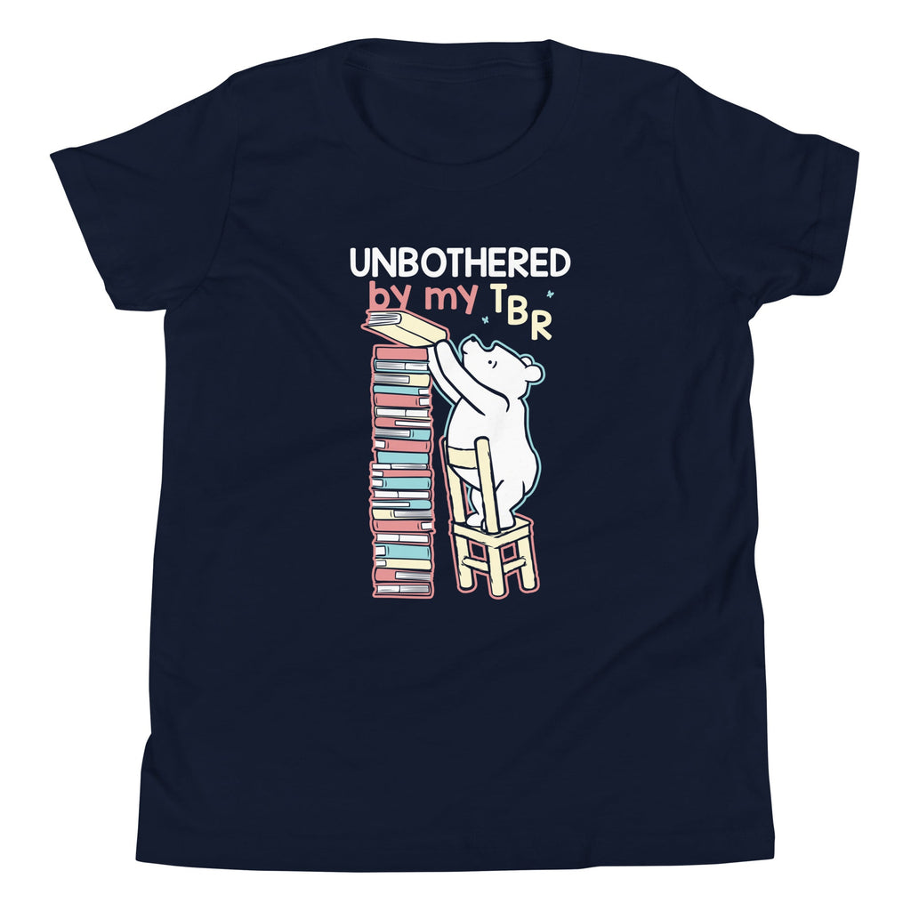Unbothered By My TBR Kid's Youth Tee Hoodie, Sweatshirt | CoreVibeTees.com (Image 2)