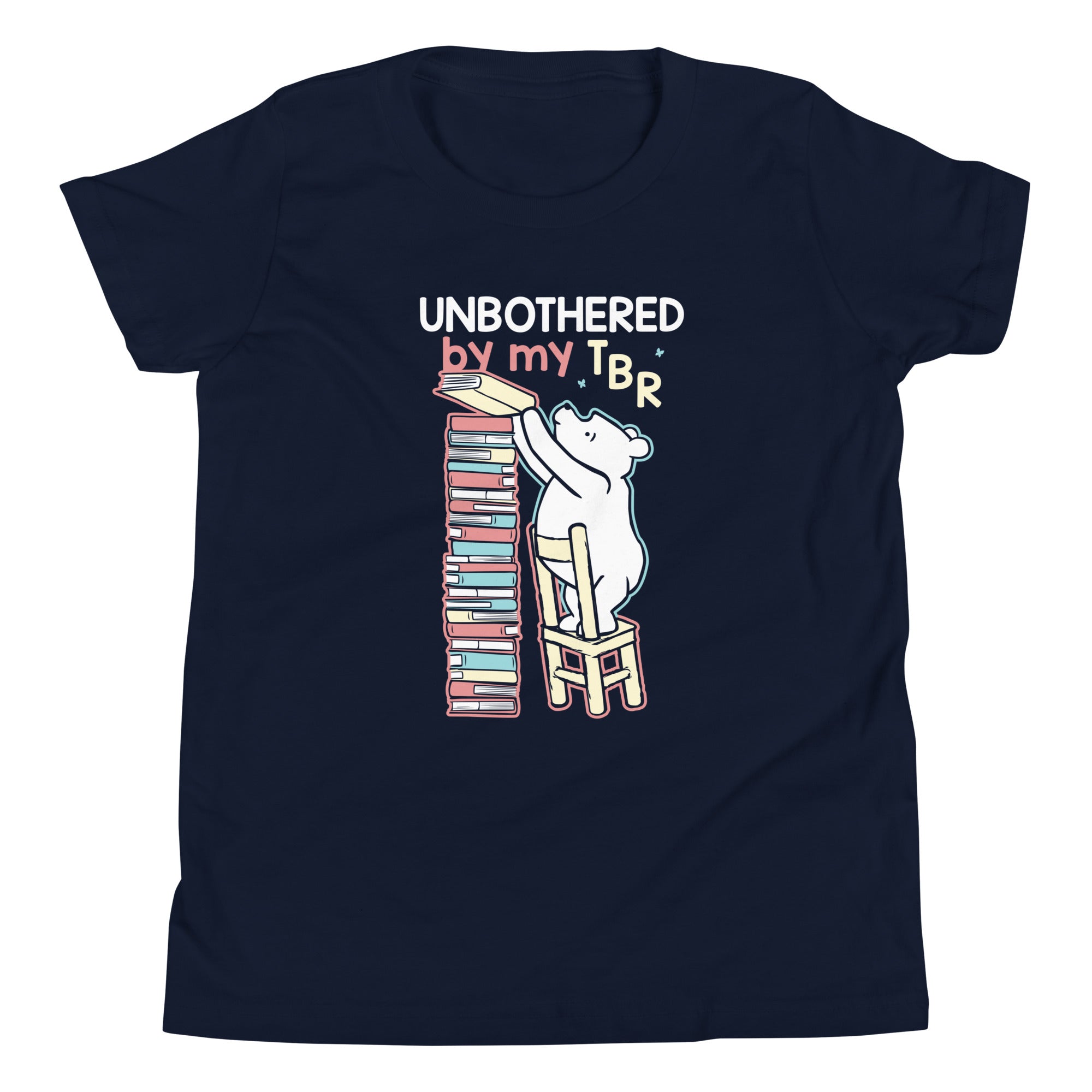 Unbothered By My TBR Kid's Youth Tee Hoodie, Sweatshirt | CoreVibeTees.com (Image 2)