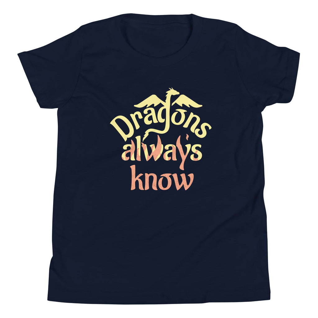 Dragons Always Know Kid's Youth Tee Hoodie, Sweatshirt | CoreVibeTees.com (Image 3)