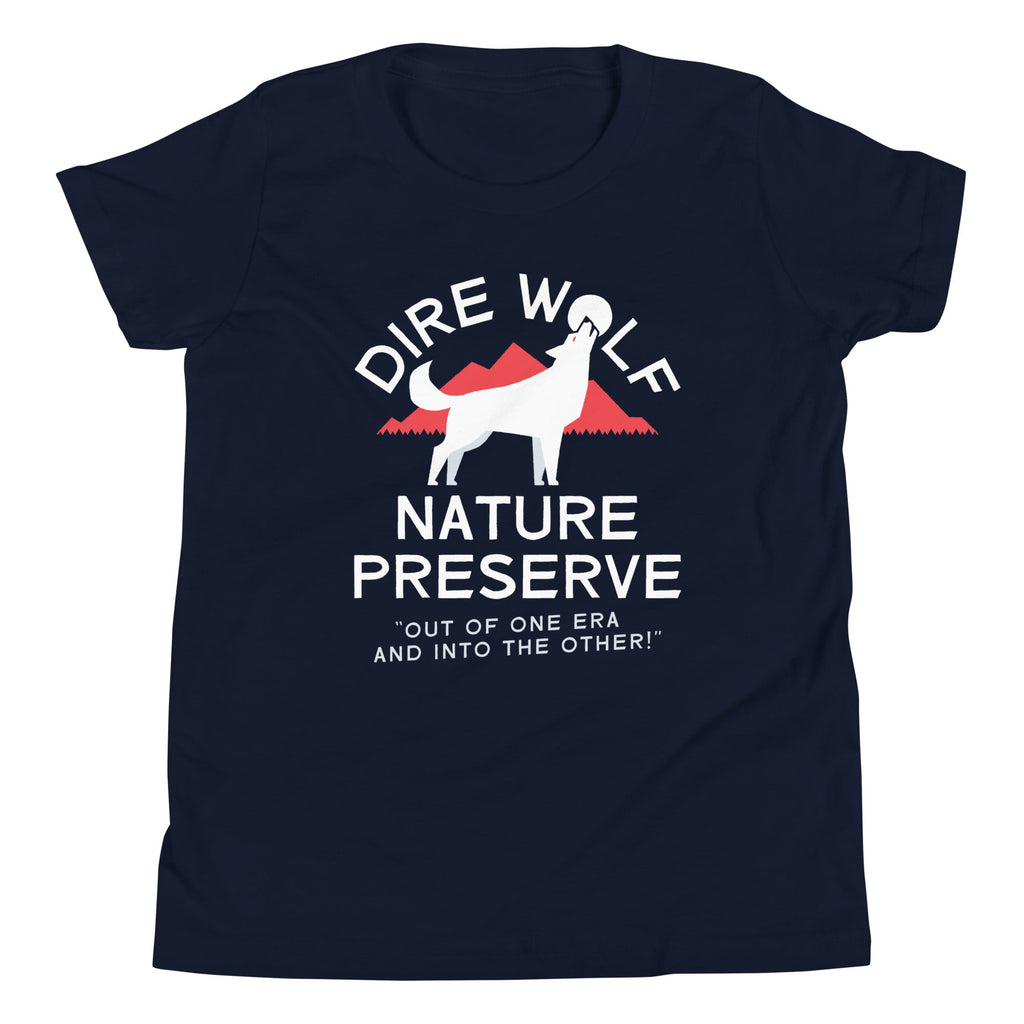 Dire Wolf Nature Preserve Kid's Youth Tee Hoodie, Sweatshirt | CoreVibeTees.com (Image 4)