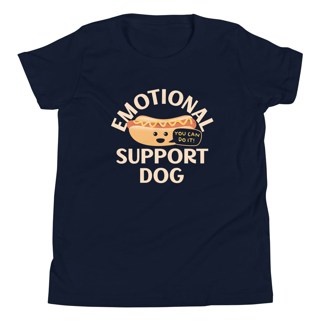 Emotional Support Dog Kid's Youth Tee Hoodie, Sweatshirt | CoreVibeTees.com (Image 1)