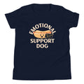 Emotional Support Dog Kid's Youth Tee Hoodie, Sweatshirt | CoreVibeTees.com (Image 1)