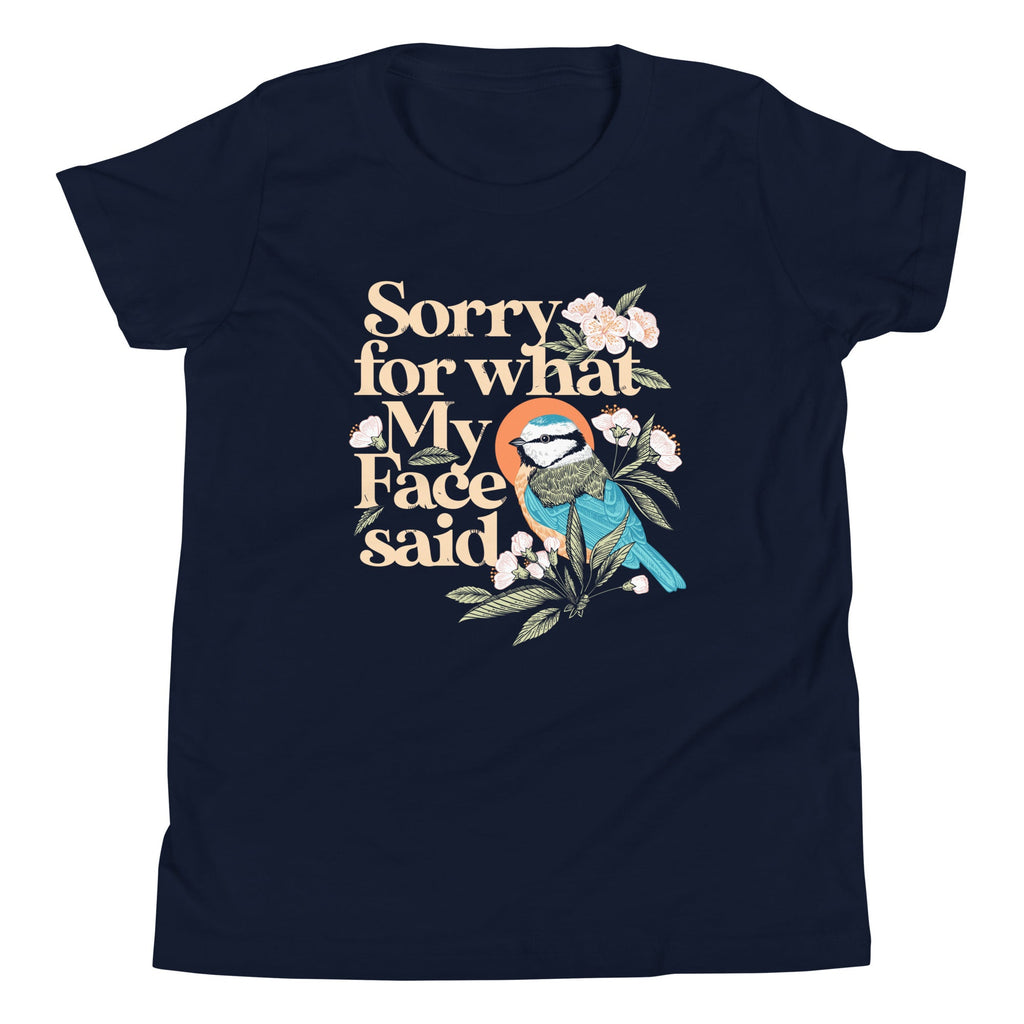 Sorry For What My Face Said Kid's Youth Tee