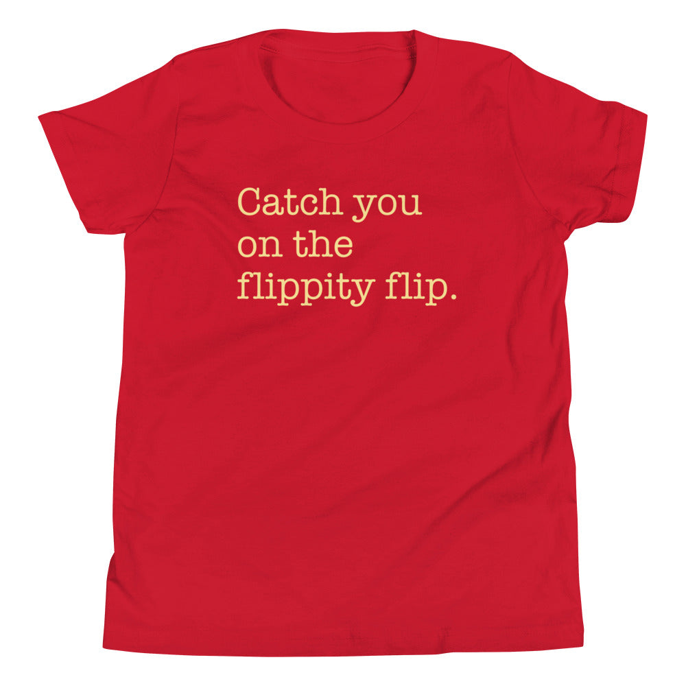 Catch You On The Flippity Flip Kid's Youth Tee Hoodie, Sweatshirt | CoreVibeTees.com (Image 4)