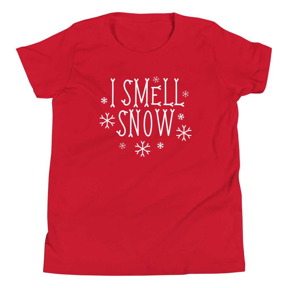 I Smell Snow Kid's Youth Tee Hoodie, Sweatshirt | CoreVibeTees.com (Image 3)