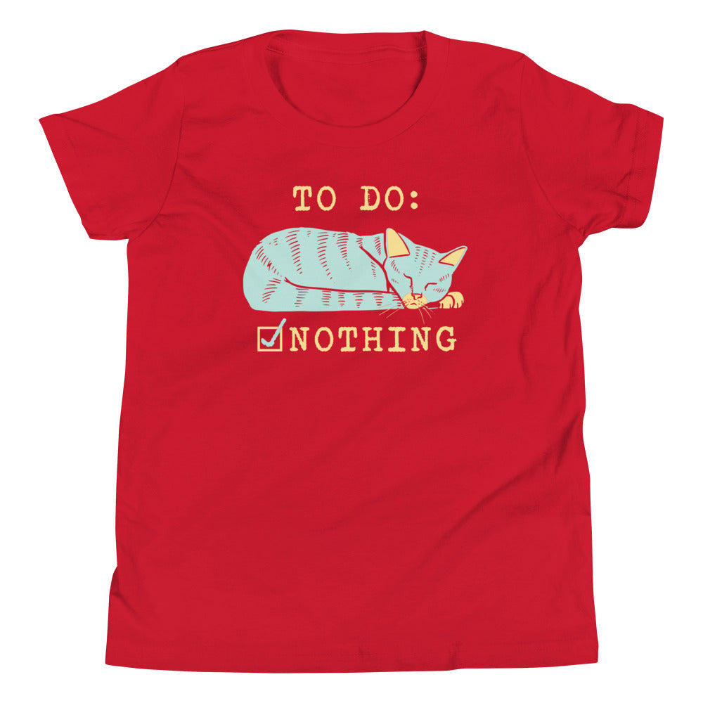 To Do: Nothing Kid's Youth Tee Hoodie, Sweatshirt | CoreVibeTees.com (Image 3)