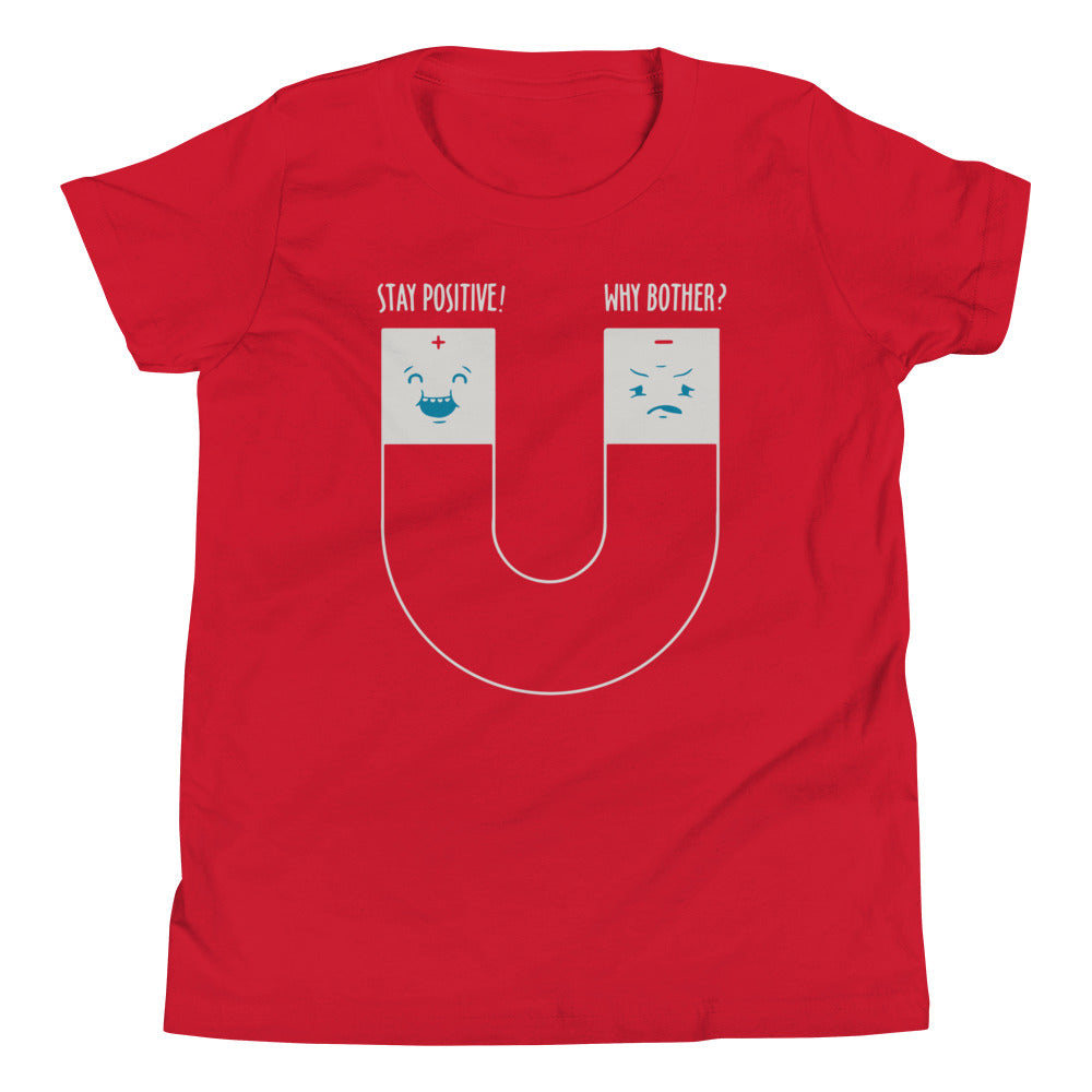 Stay Positive Kid's Youth Tee Hoodie, Sweatshirt | CoreVibeTees.com (Image 1)