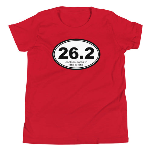 26.2 Cookies Eaten In One Sitting Kid's Youth Tee Hoodie, Sweatshirt | CoreVibeTees.com (Image 2)