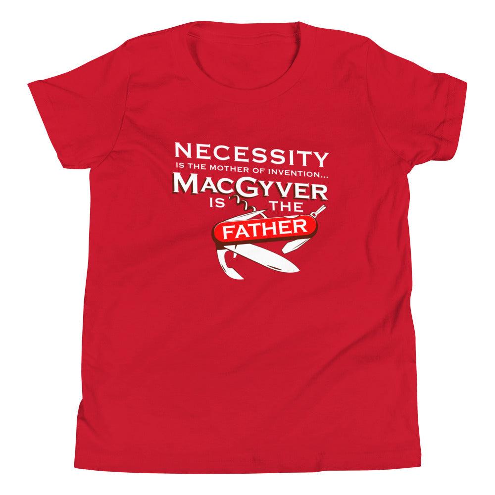 Necessity Is The Mother Kid's Youth Tee Hoodie, Sweatshirt | CoreVibeTees.com (Image 1)