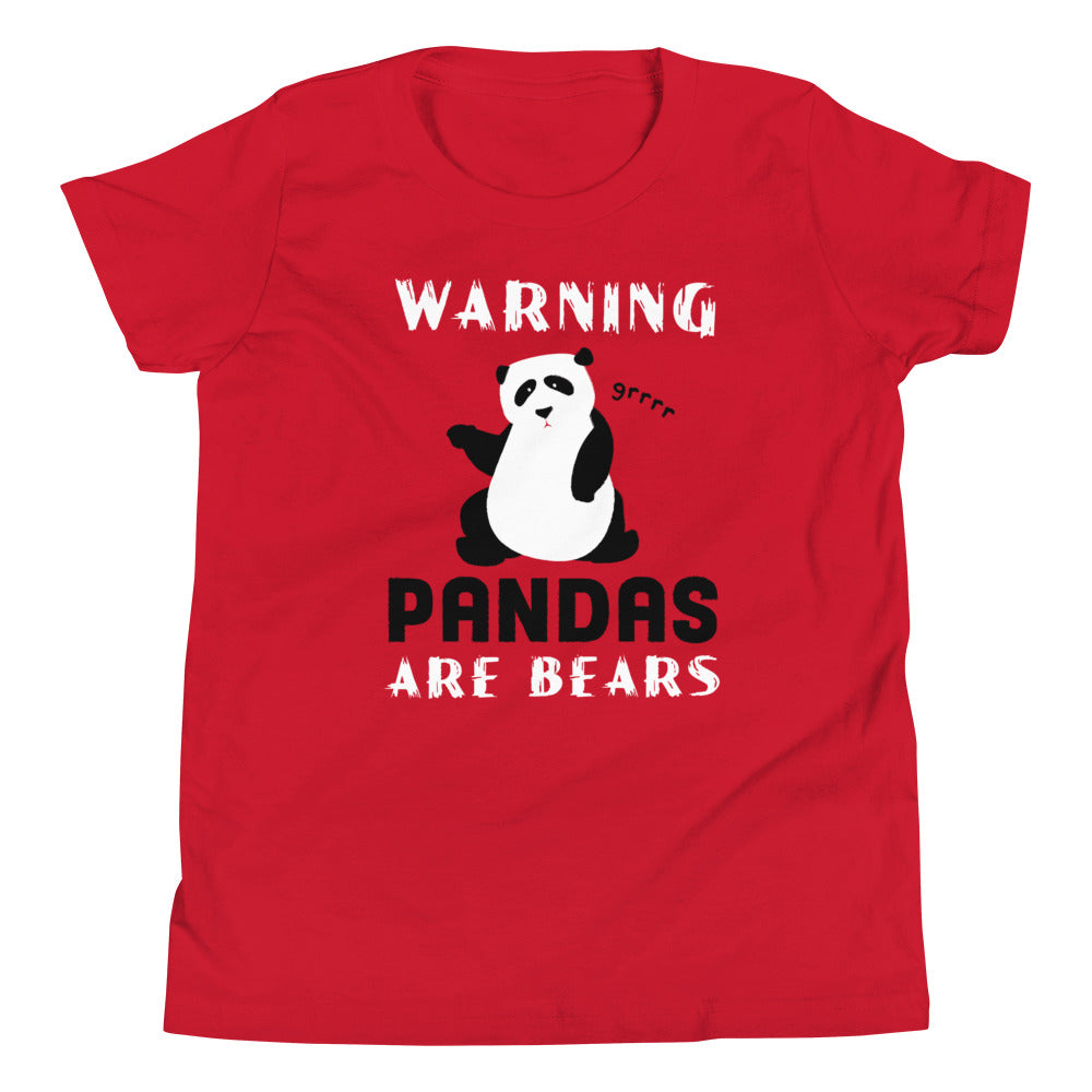 Warning, Pandas Are Bears Kid's Youth Tee Hoodie, Sweatshirt | CoreVibeTees.com (Image 2)